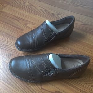 Earth Origins Brown Leather Loafers, Size 12